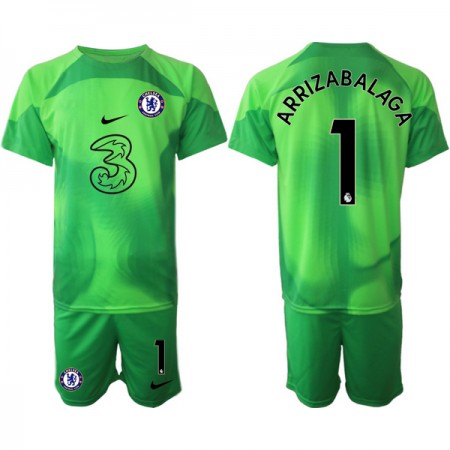 Maglia Chelsea Arrizabalaga 1 Portiere Bambino 2022-23 Verde